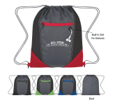 Elation Two-Tone Drawstring Backpack