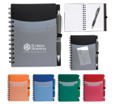 5" x 7" Tri-Pocket Notebook & Satin Pen