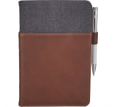 Alternative® Canvas Leather Wrap Bound Notebook