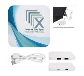 Power Up 2-Port USB Hub & Wireless Charging Pad