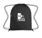 Drawstring Backpack With Outside Mesh Pocket