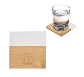 Marble And Bamboo Coaster