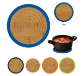 Bamboo And Silicone Trivet