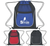 Drawstring Drawstring Bag With Dual Pockets