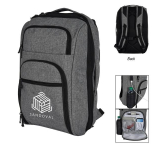 Heathered RFID Laptop Backpack & Briefcase