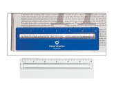 Plastic 6" Ruler With Magnifying Glass