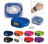 Digital LCD Pedometer Watch In Case