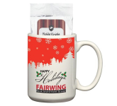 15 oz. Full Color Mug With Two Packs of Hot Cocoa